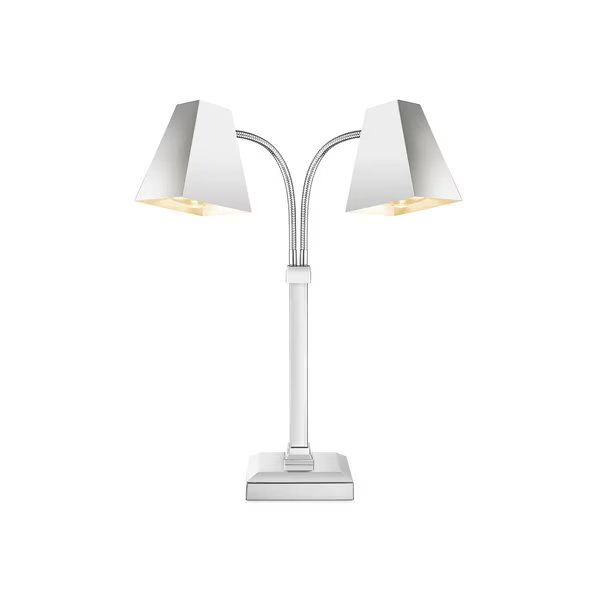 Double Square Heat Lamp With S/S  Shade  23